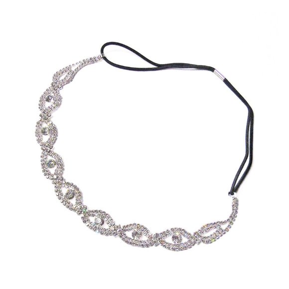 Accessories Tigerstars Romantic Clear Rhinestone Links Head Band
